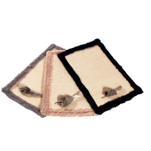 Covoras de sisal pentru ascutit ghearele Enjoy Grey 48x31 cm